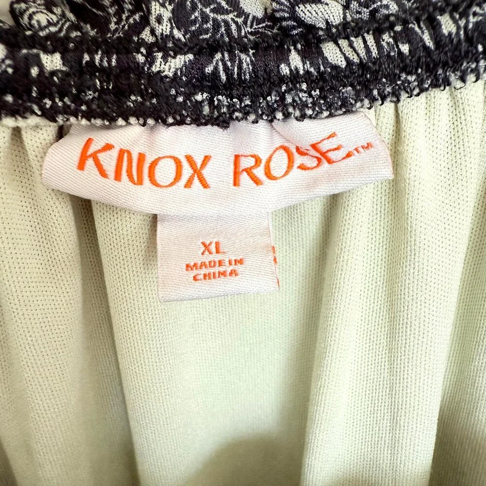 Knox Rose Black Floral Tiered Prairie Maxi Dress Size XL - Cottagecore - Picture 8 of 11